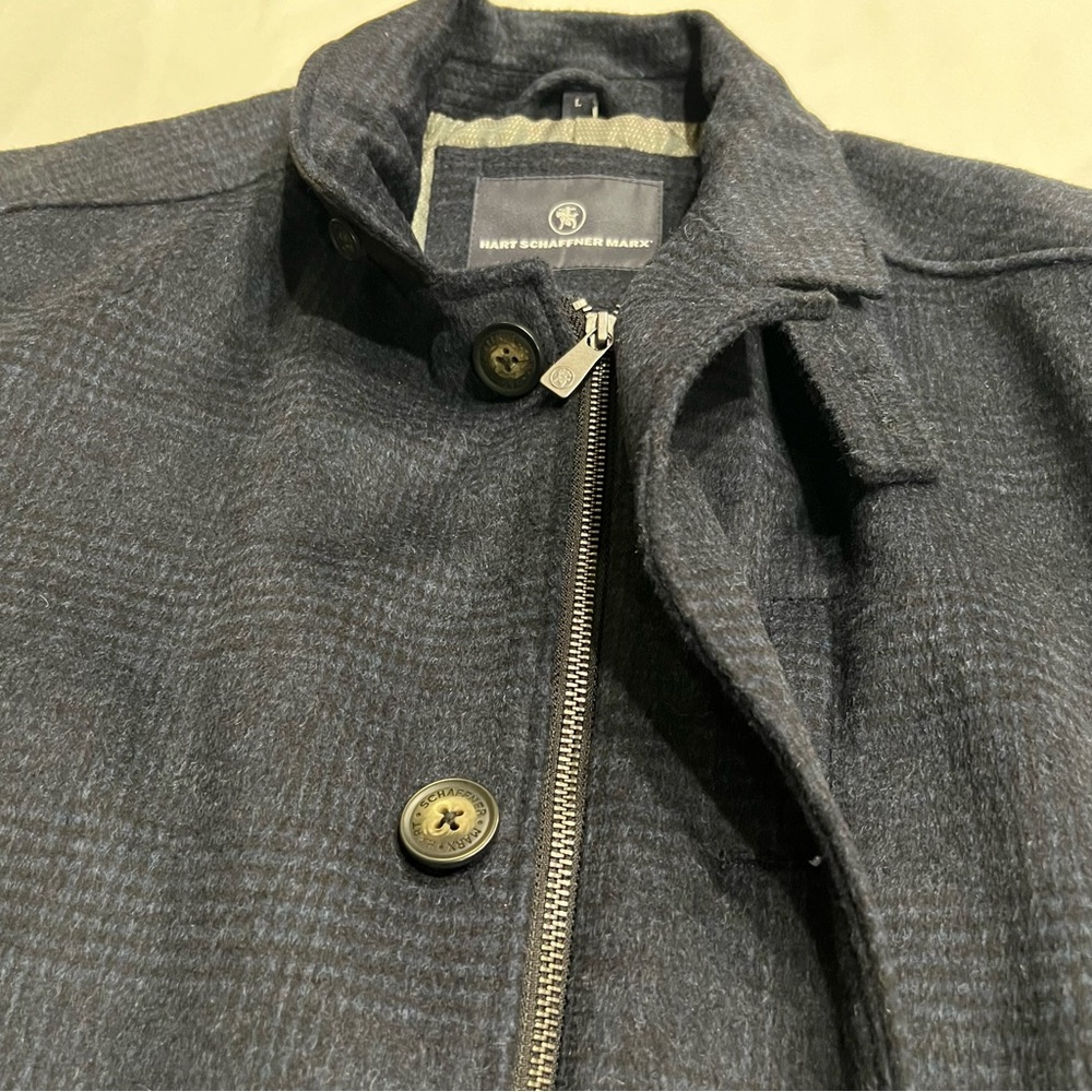 Hart Schaffner Marx Dark Blue Shirt Jacket